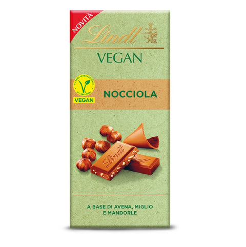 5x Lindt Tavoletta Vegan Nocciola vegan hazelnut chocolate bar 100gr