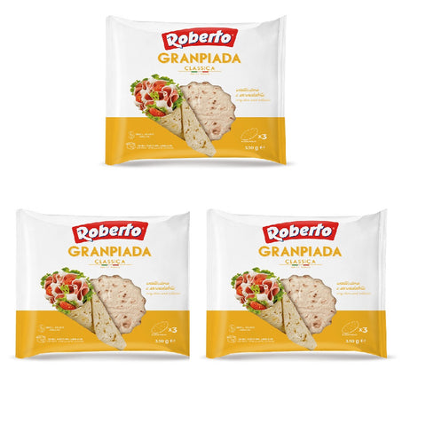 3x Roberto Granpiada Classica  Classic Piadina  330g