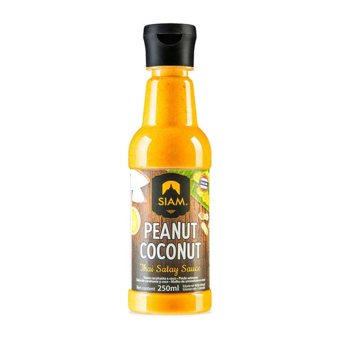 6x Siam Peanut Coconut Thai  Satay Sauce 250 ml