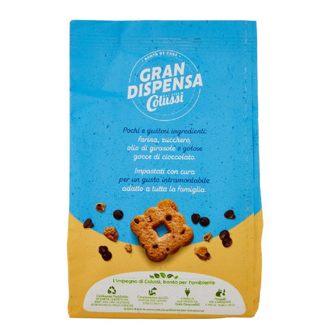 2x Colussi Gran Dispensa Biscotti con Gocce di cioccolato Chocolate Chip Cookies 600g