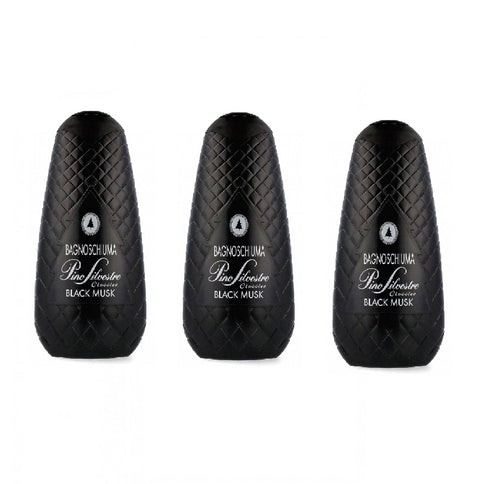 3x Pino Silvestre Black Musk shower gel 750ml