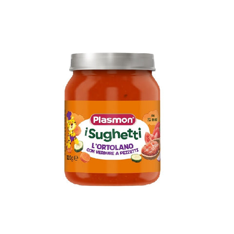 3x PLASMON Sughetti L'ortolano sauce with chopped vegetables 120gr