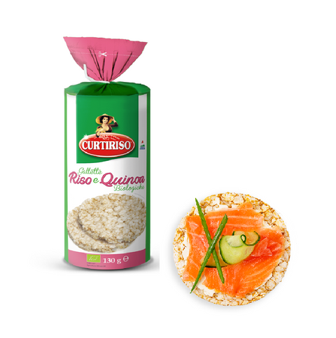 4x Curtiriso Riso e Quinoa Gallette Biologiche Organic biscuits 130 g