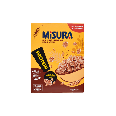 Misura Protein cereali riso e avena cereals whole wheat rice and oats 320gr