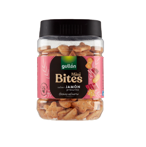 4x Gullon mini bites al prosciutto savory ham biscuits 250 g