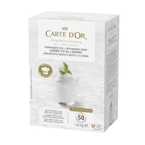 Carte D'Or Preparato per Sorbetto al Limone Lemon Sorbet Mix 1.44 Kg