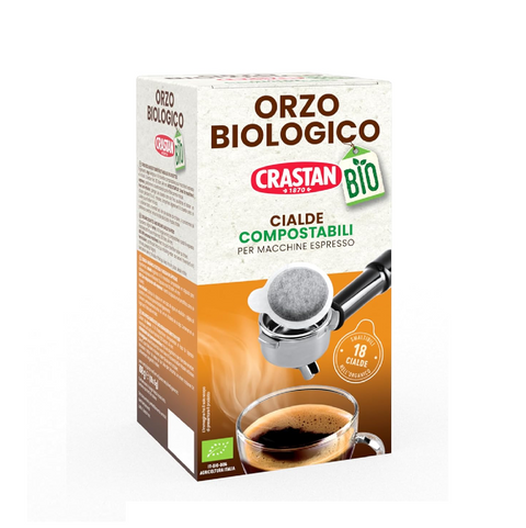 Crastan Orzo bio in cialde Organic barley 18 pods for espresso machine