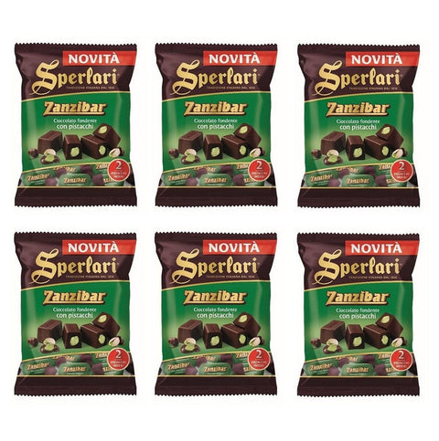 Sperlari Christmas Sweets 6x117g Sperlari Zanzibar Cioccolato Fondente con Pistacchi 117g 8013399162657