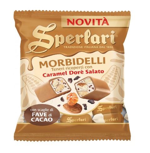 3x Sperlari Morbidelli Teneri Ricoperti Caramel Dorè Salato 117g