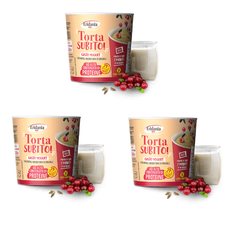 3x Eridania Torta Subito Yogurt - single-portion yogurt cake mix 60gr