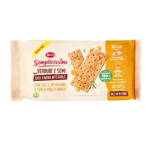 Doria I semplicissimi Verdure e Semi Crackers with pumpkin  (280g)