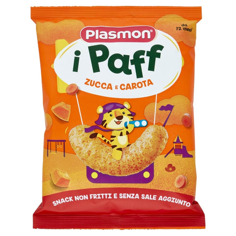 5x Plasmon Paff Zucca E Carote snacks for children 15gr