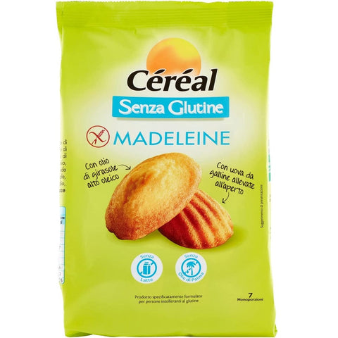 Cèrèal Madeleines Merendina Senza Glutine medeleine , gluten-free 200g (7 pieces)