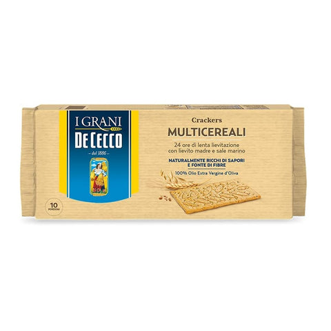 12x De Cecco Crackers Multicereali Multigrain Crackers 250g