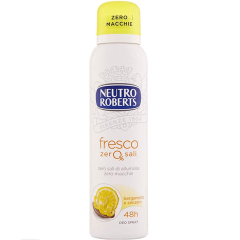 Neutro Roberts fresco Deo Spray  bergamotto e zenzero Deo Spray Bergamot & Ginger 150ml