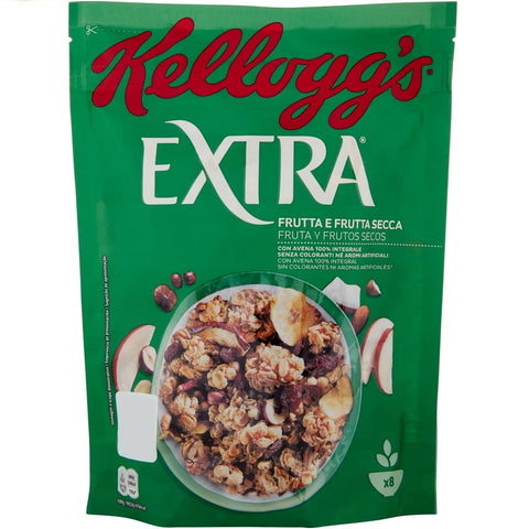 Kellogg's Extra Cereali Frutta E Frutta Secca Cereal Fruits And Nuts 375g