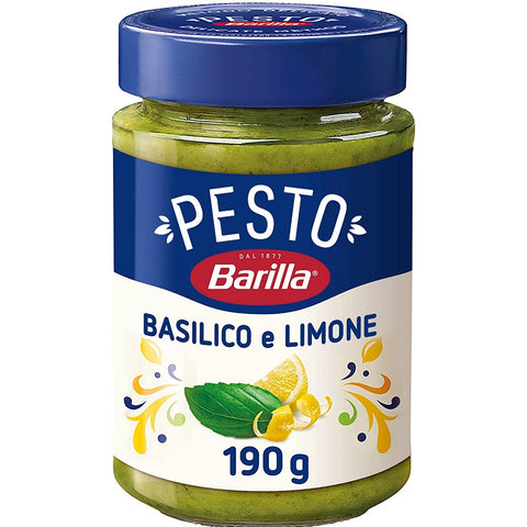 Barilla Pesto Basilico e Limone Pesto Basil and Lemon 190g