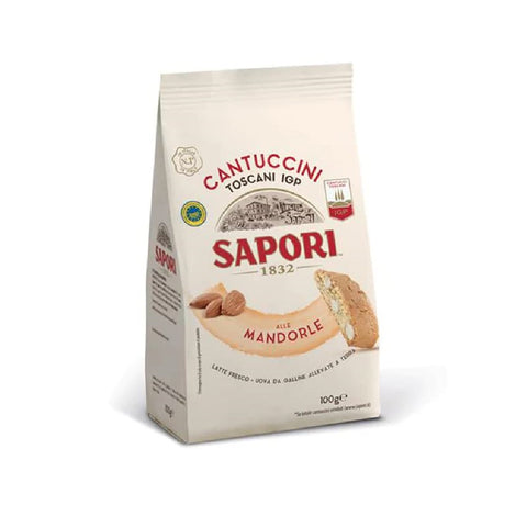 6x Sapori Cantuccini Toscani IGP All Mandorle Almond Cookies Biscuits 100g