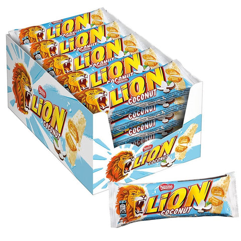 LION COCONUT snack with coconut waffle 24 snacks of 40 g each