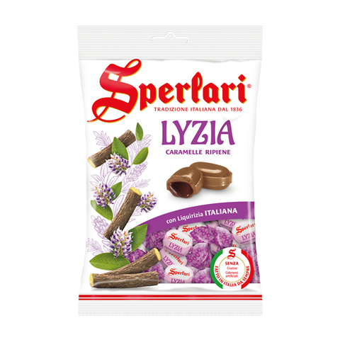 Sperlari LYZIA Caramelle Ripiene Liquirizia Liquorice Filled Candies 175gr