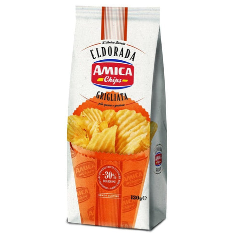 Amica Chips Eldorada Grigliata Potato Chips 130g - Italian Gourmet UK