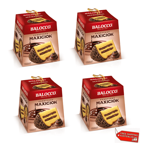 Balocco Christmas Sweets 4x Balocco Panettone Maxiciok 800g 8001100063737