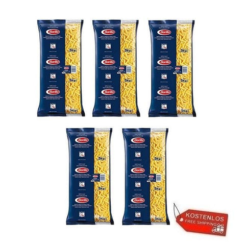 5x Barilla Penne Rigate Pasta Speciale Ristorazione 5Kg - Italian Gourmet UK