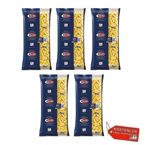 5x Barilla Tortiglioni Pasta Speciale Ristorazione 5Kg - Italian Gourmet UK