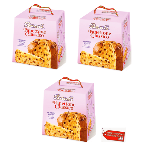 Bauli Christmas Sweets 3x Bauli Il Panettone Classico 1Kg 8001720021032