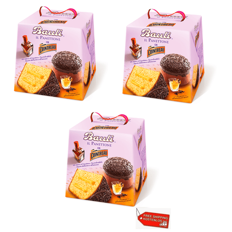 Bauli Christmas Sweets 3x Bauli Panettone Cointreau 750g 8001720424925