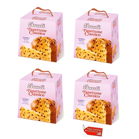 Bauli Christmas Sweets 4x Bauli Il Panettone Classico 1Kg 8001720021032