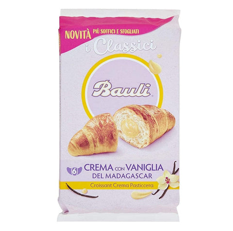 Bauli Croissant Crema Pasticcera Croissant with Custard 300g - Italian Gourmet UK