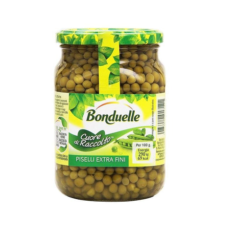 Bonduelle Piselli Cuore di Raccolto extra fine peas 530g - Italian Gourmet UK