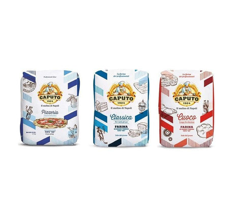 Test pack Caputo Farina Wheat Flour 00 Classica Pizzeria Cuoco 3x5kg - Italian Gourmet UK