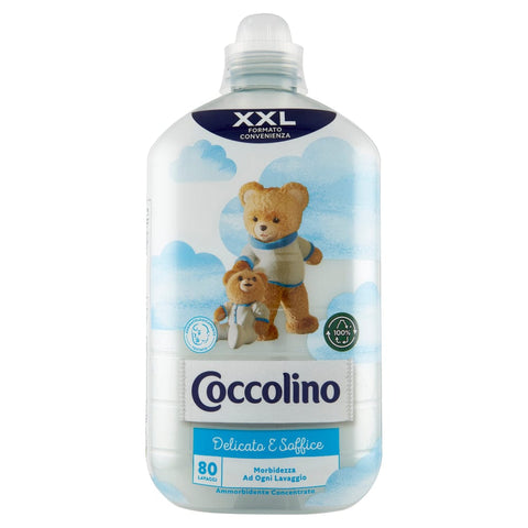 Coccolino Softener 1x2LT Coccolino Ammorbidente Delicato e Soffice XXL Concentrated Liquid Fabric Softener 80Laundries 2LT 8720181146091