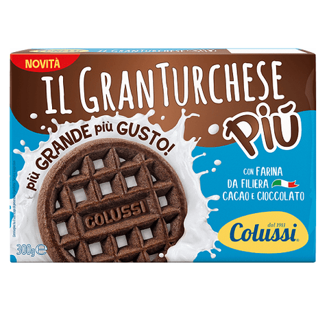 Colussi Granturchese Più Frollino al Cacao cocoa biscuits 300g - Italian Gourmet UK