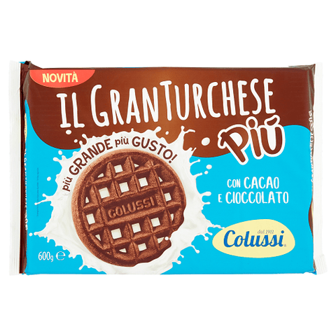 Colussi Granturchese Più Frollino al Cacao cocoa biscuits 600g - Italian Gourmet UK