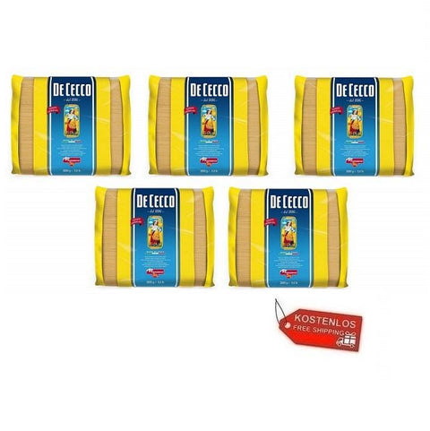 5x De Cecco spaghetti pasta pack with 3kg - Italian Gourmet UK