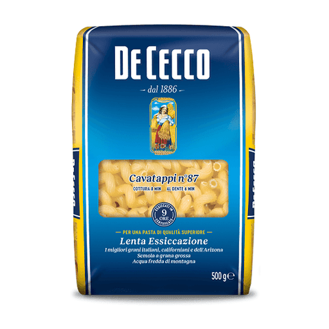 De Cecco Cavatappi n ° 87 pasta 500g - Italian Gourmet UK