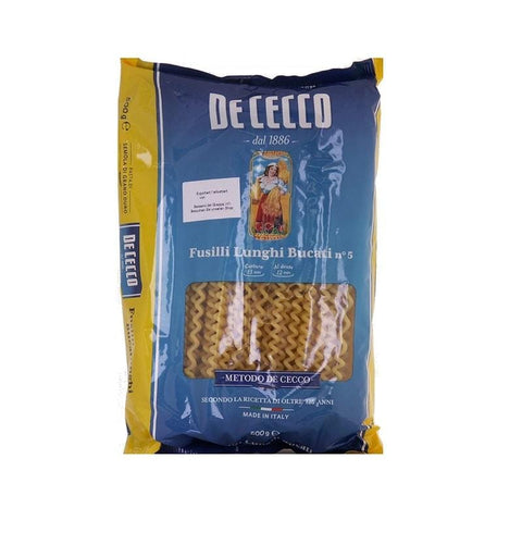 De Cecco Fusilli Lunghi Bucati n. 5 500G - Italian Gourmet UK