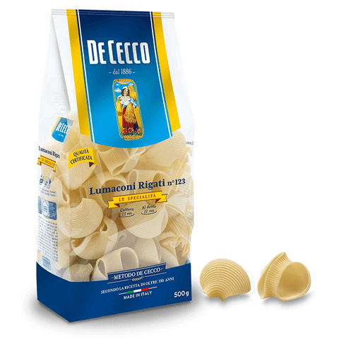 De Cecco Lumaconi Rigati n. 123 500G - Italian Gourmet UK