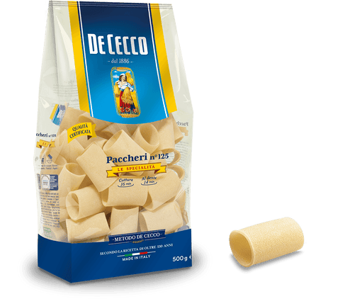 De Cecco Paccheri n. 125, 500G - Italian Gourmet UK