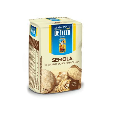 De Cecco semola Remilled durum wheat semolina 6x1kg - Italian Gourmet UK