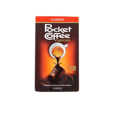 Ferrero Chocolates Ferrero Pocket Coffee Espresso 18 Pezzi Chocolates Filled with Liquid Coffee 225g