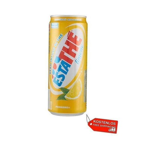 72x Ferrero Estathè Limone Italian Iced Tea Lemon 330ml disposable cans - Italian Gourmet UK