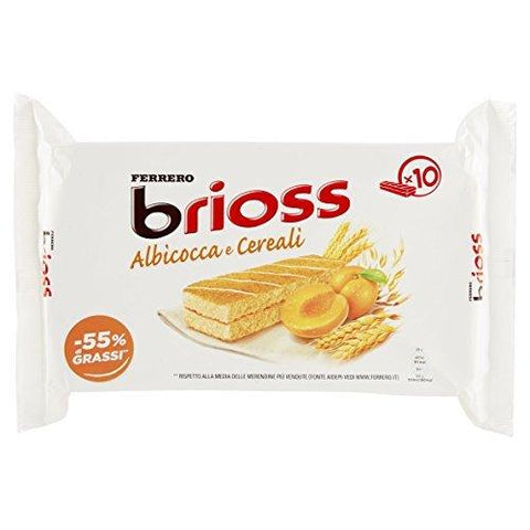 Ferrero Brioss Albicocca e Cereali with Apricot Jam and Cereals (280g) - Italian Gourmet UK