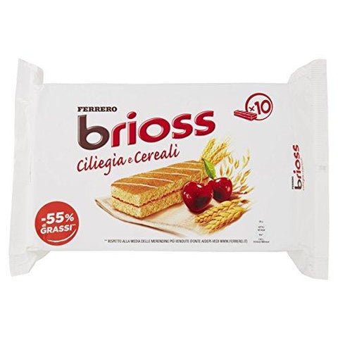 Ferrero Brioss Ciliegia e Cereali  with Cherry Jam and Cereals (280g) - Italian Gourmet UK