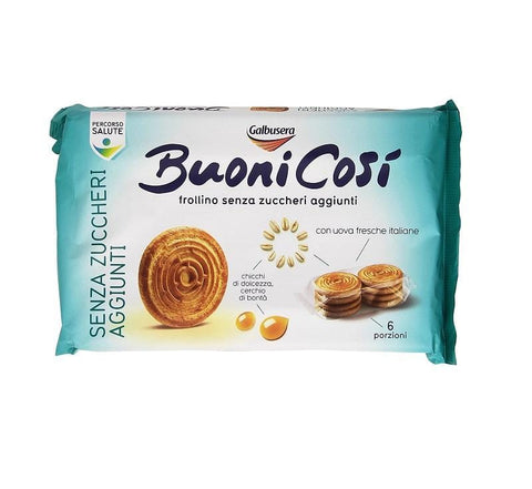 Galbusera Buoni così Classico Shortbread with italian eggs 230g - Italian Gourmet UK