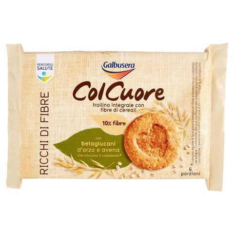 Galbusera frollino integral ColCuore whole grain biscuits 300g - Italian Gourmet UK