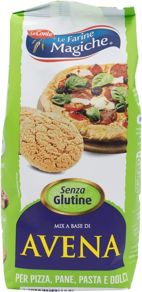 Lo Conte Flour Lo conte Le Farine Magiche Farina di Avena Integrale Senza Glutine Gluten Free Wholemeal Oat Flour 300g 8009355003362